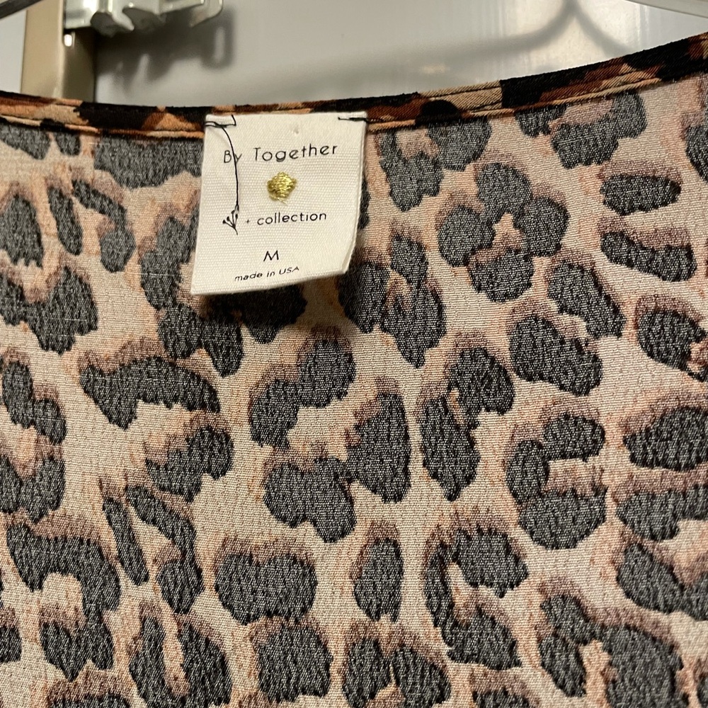 Leopard wrap dress